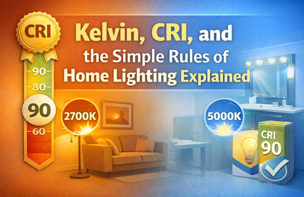 Kelvin, CRI, and the Simple Rules of Home Lighting Explained