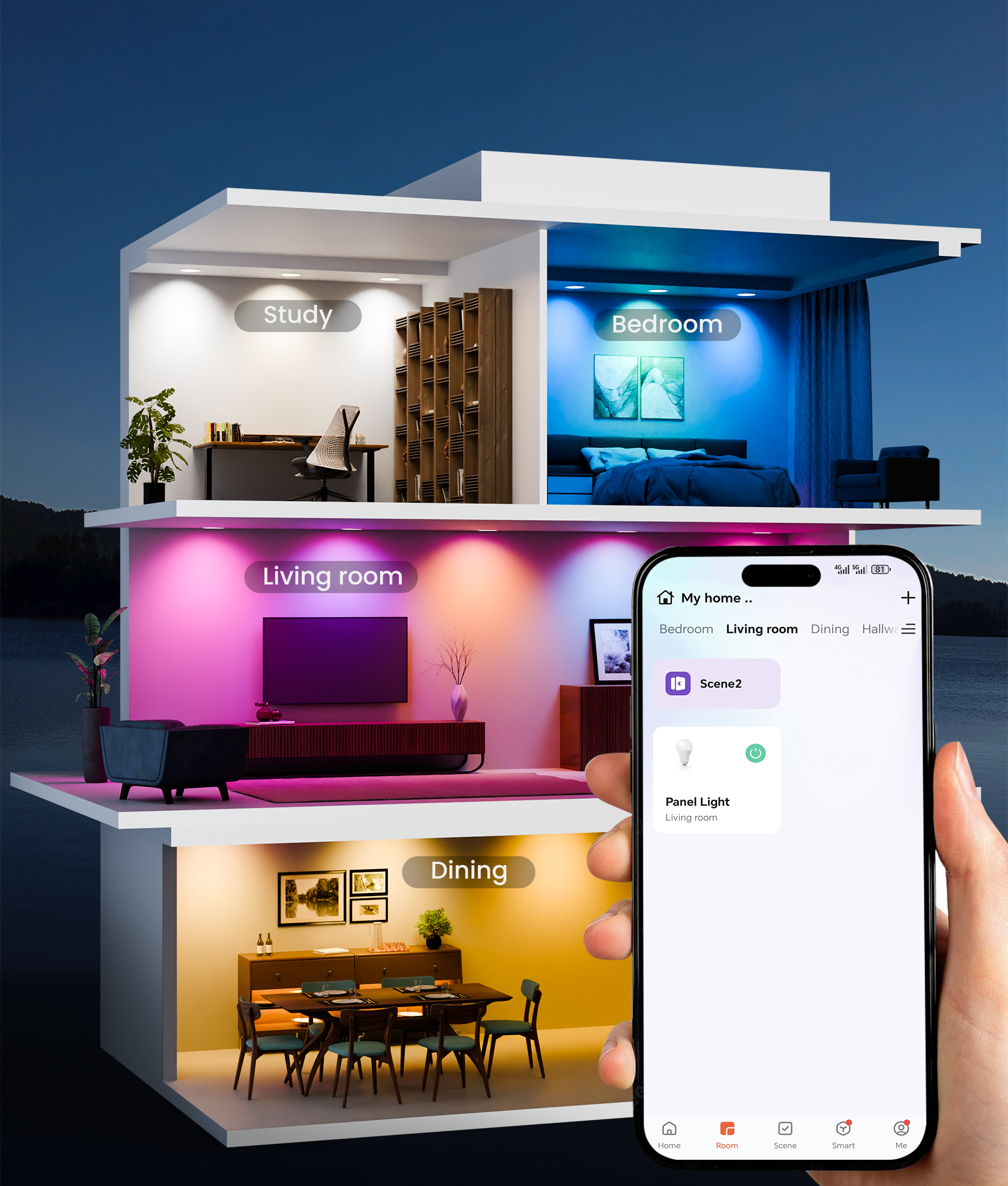 DeckTok 1200LM RGBCW Smart Recessed Light