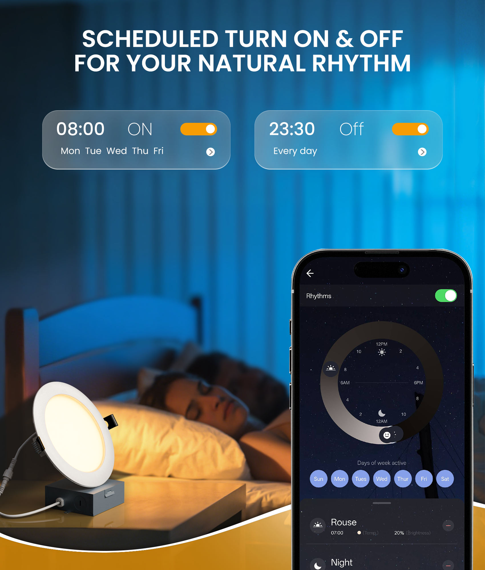 DeckTok 1200LM RGBCW Smart Recessed Light