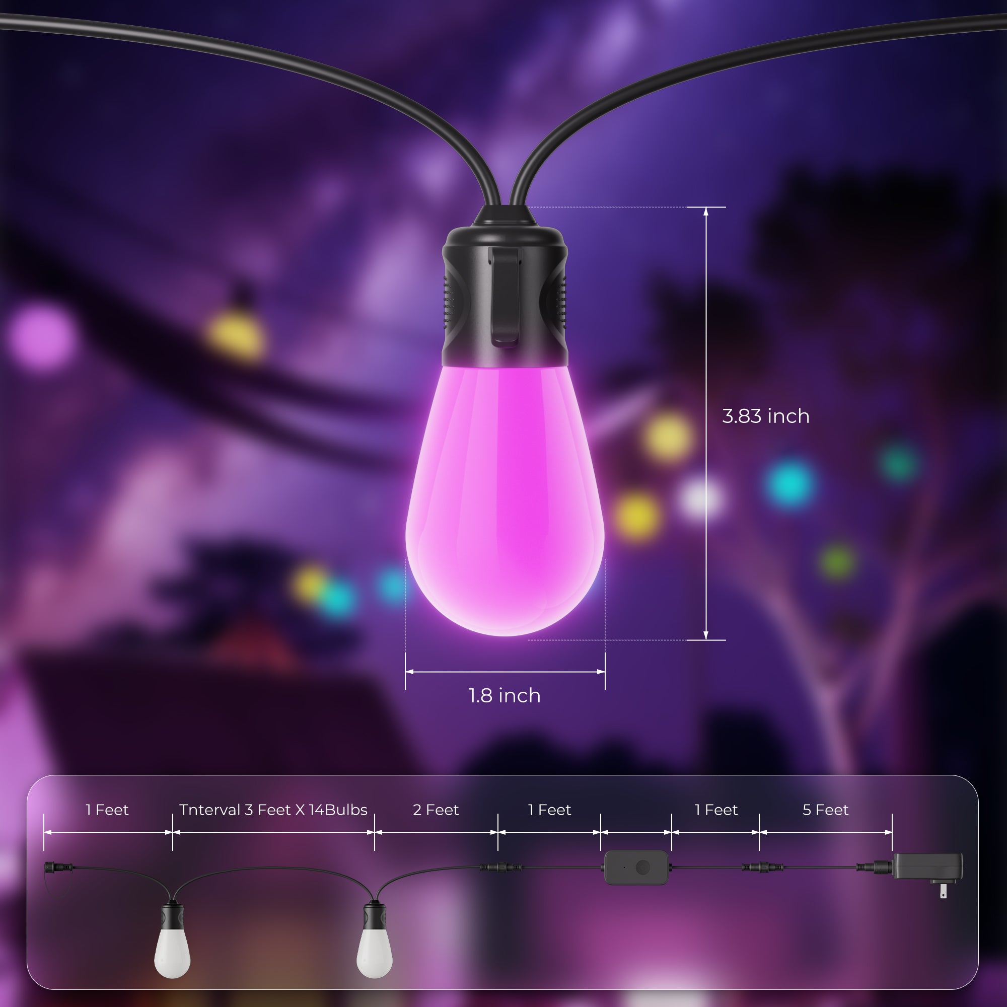 Decktok Outdoor Standard String Light