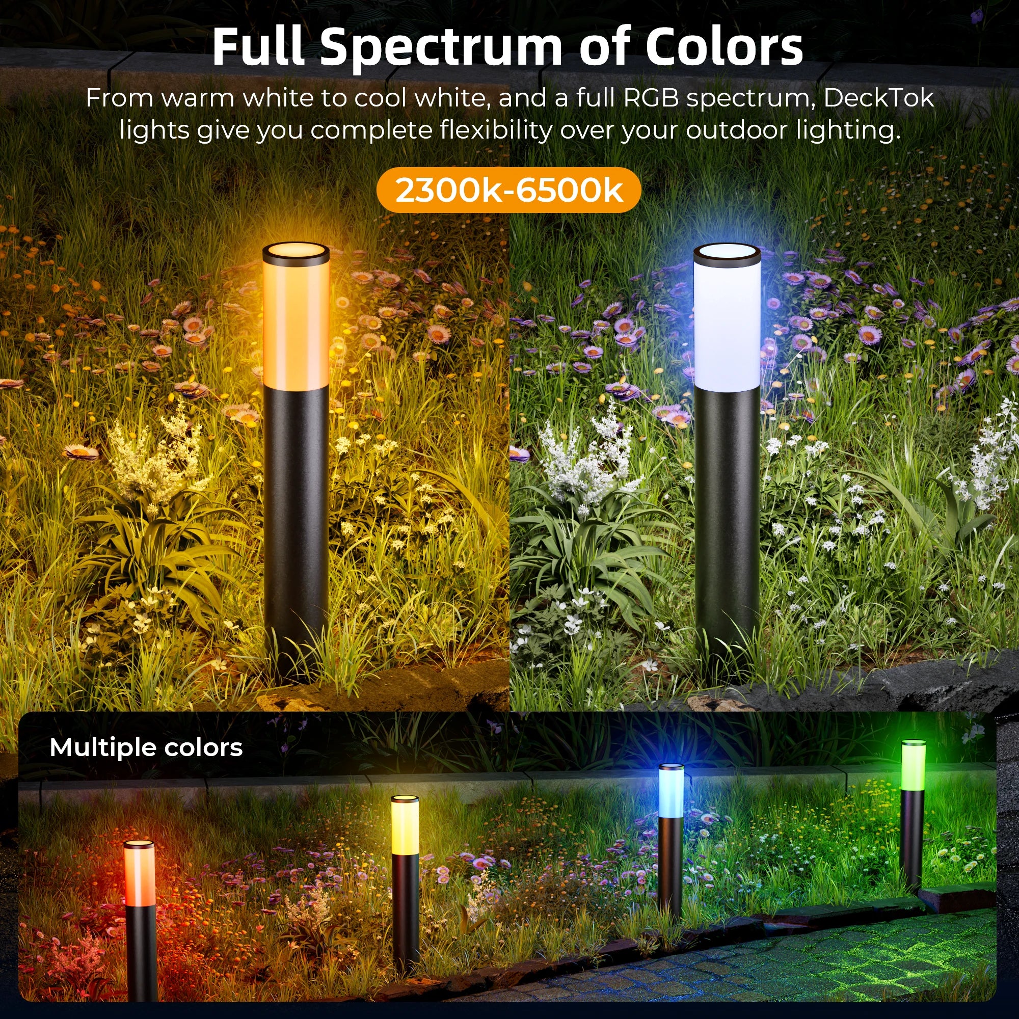 DeckTok Smart Outdoor Pathway Lights (2-pack)