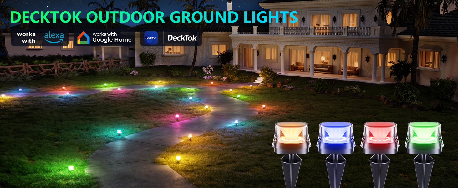 DeckTok Outdoor Ground Lights（50FT）