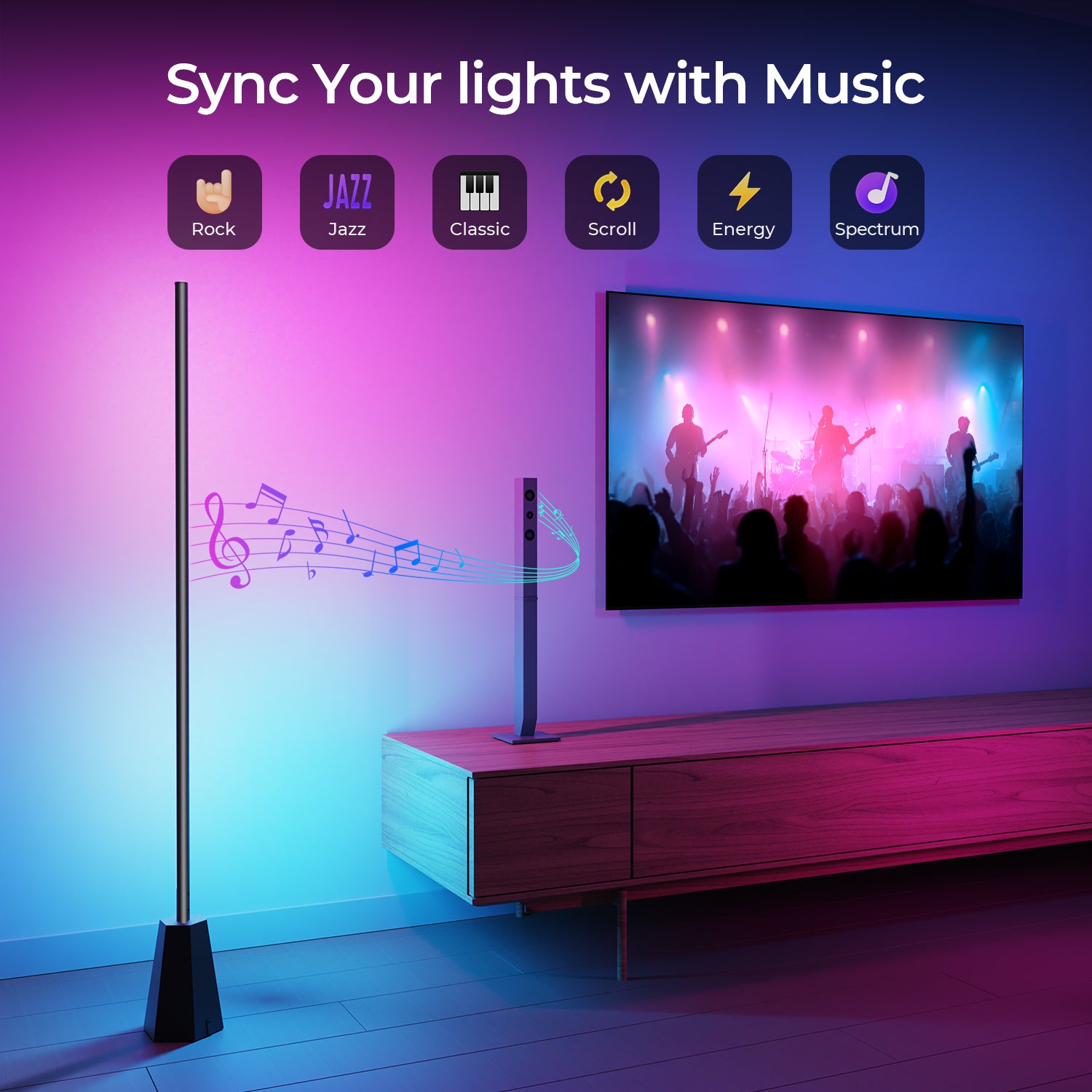 DeckTok RGBWW Smart Corner Floor Lamp