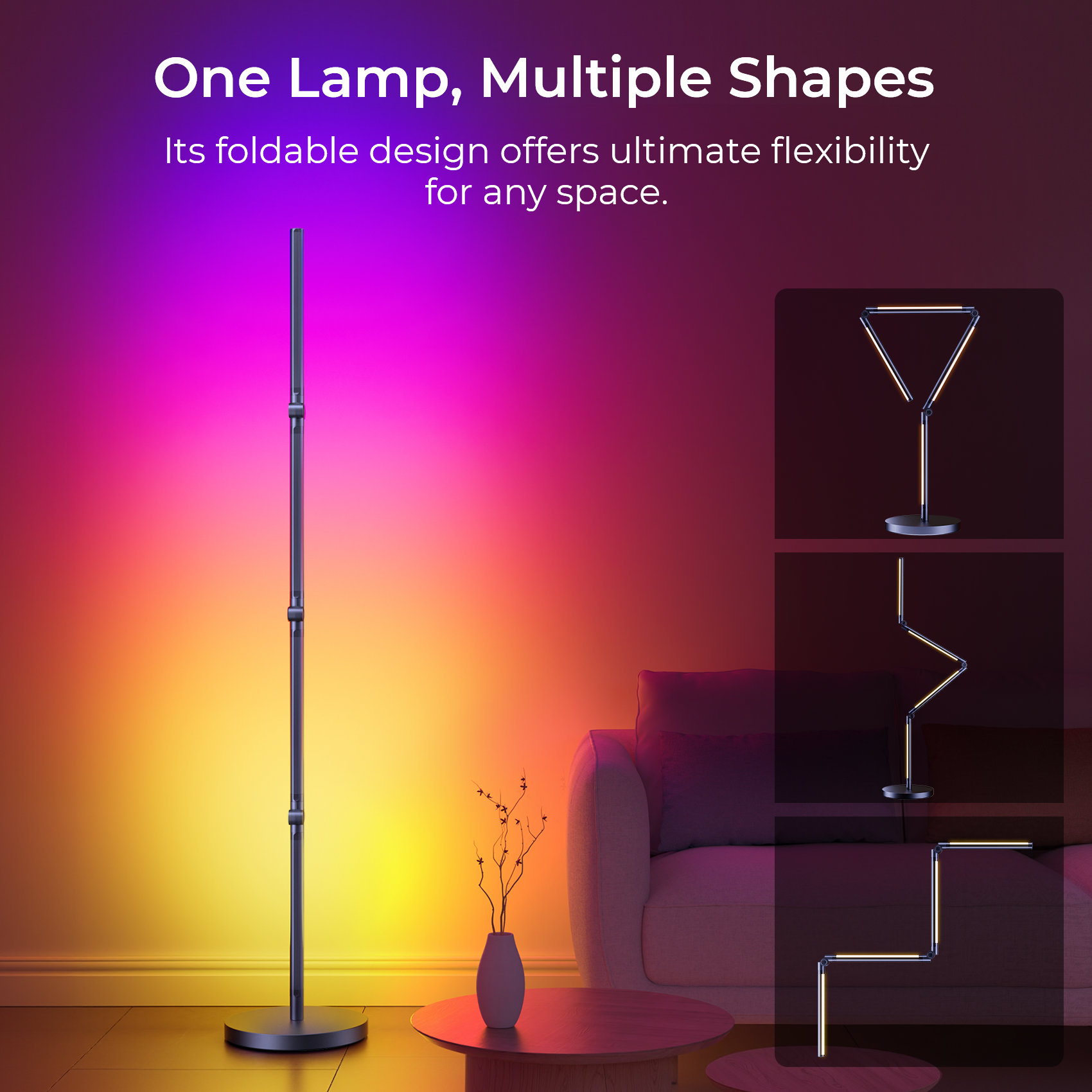 DeckTok Smart Foldable Floor Lamp