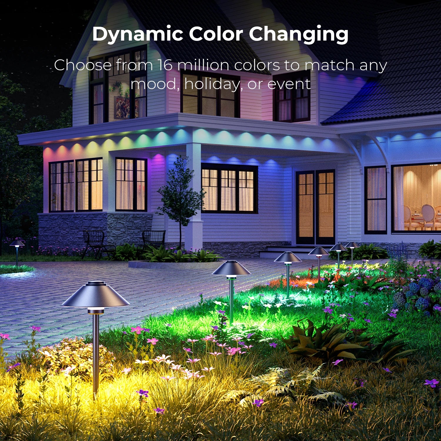 DeckTok Smart Mushroom Path Lights (2-pack)