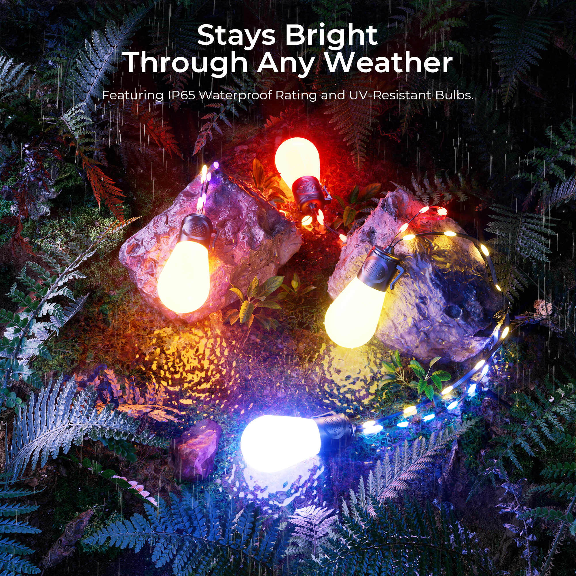 DeckTok Smart Outdoor String Lights(45FT)