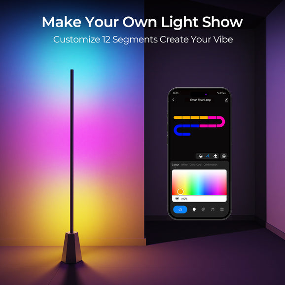 DeckTok RGBWW Smart Corner Floor Lamp