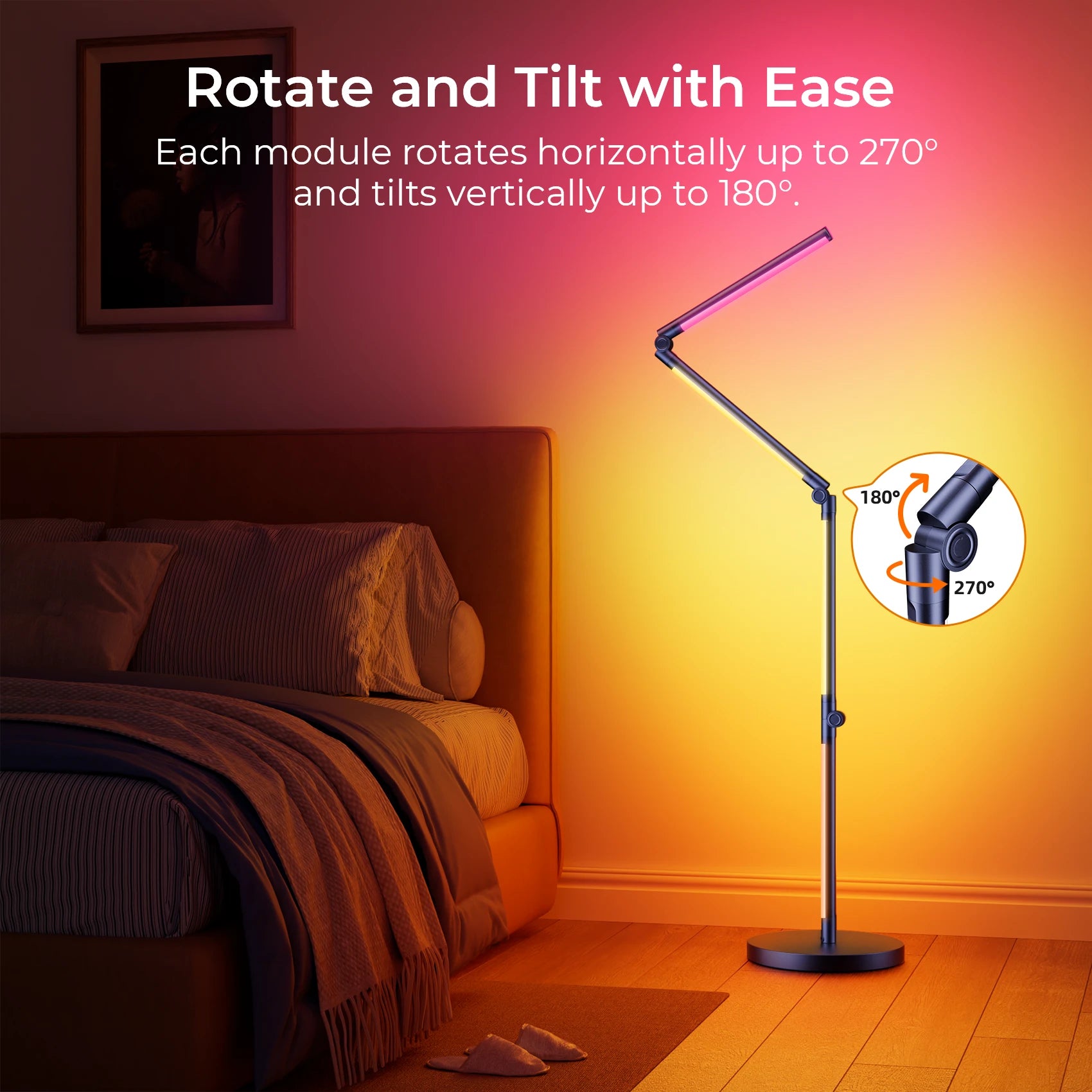 DeckTok Smart Foldable Floor Lamp