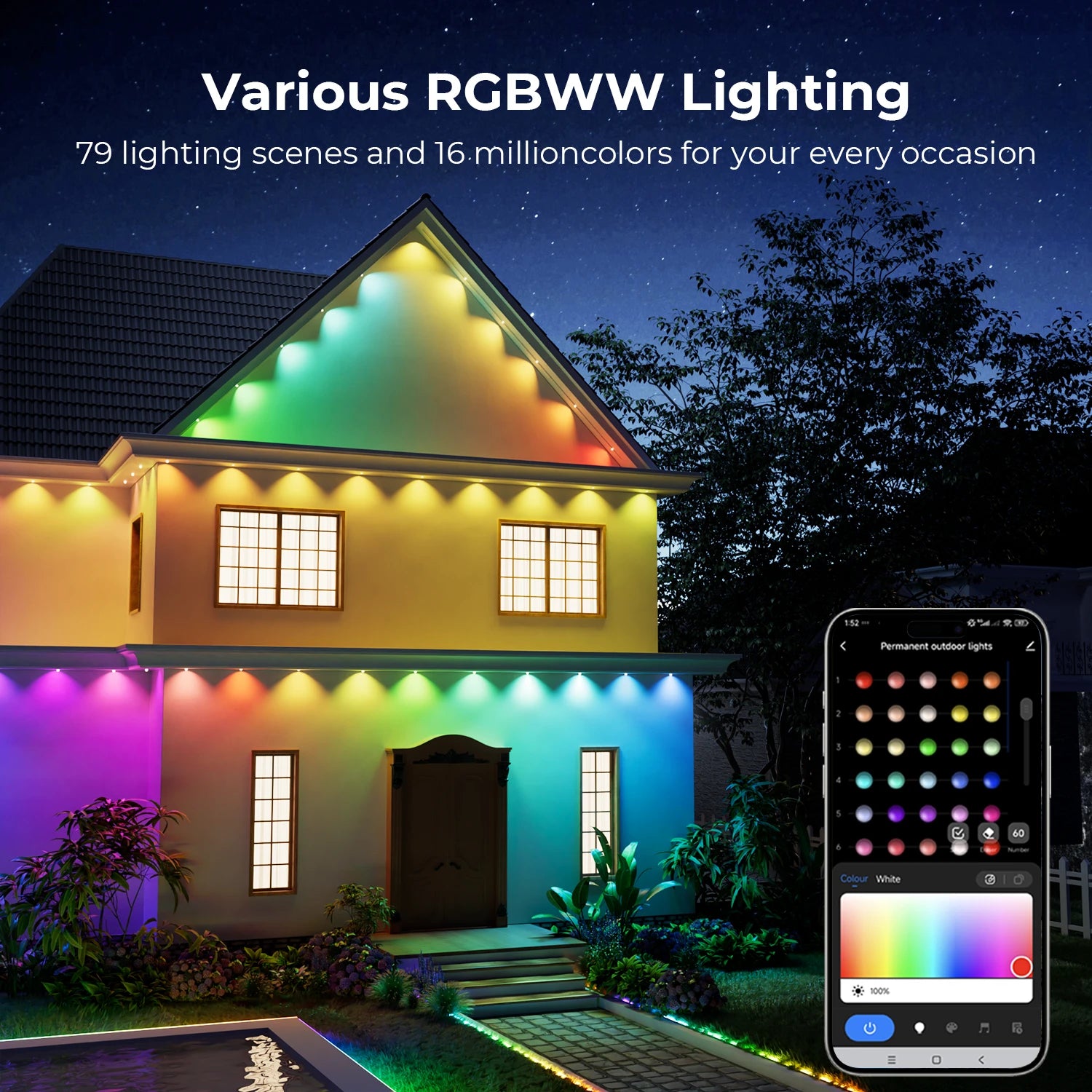 DeckTok Smart Permanent Outdoor Lights Pro