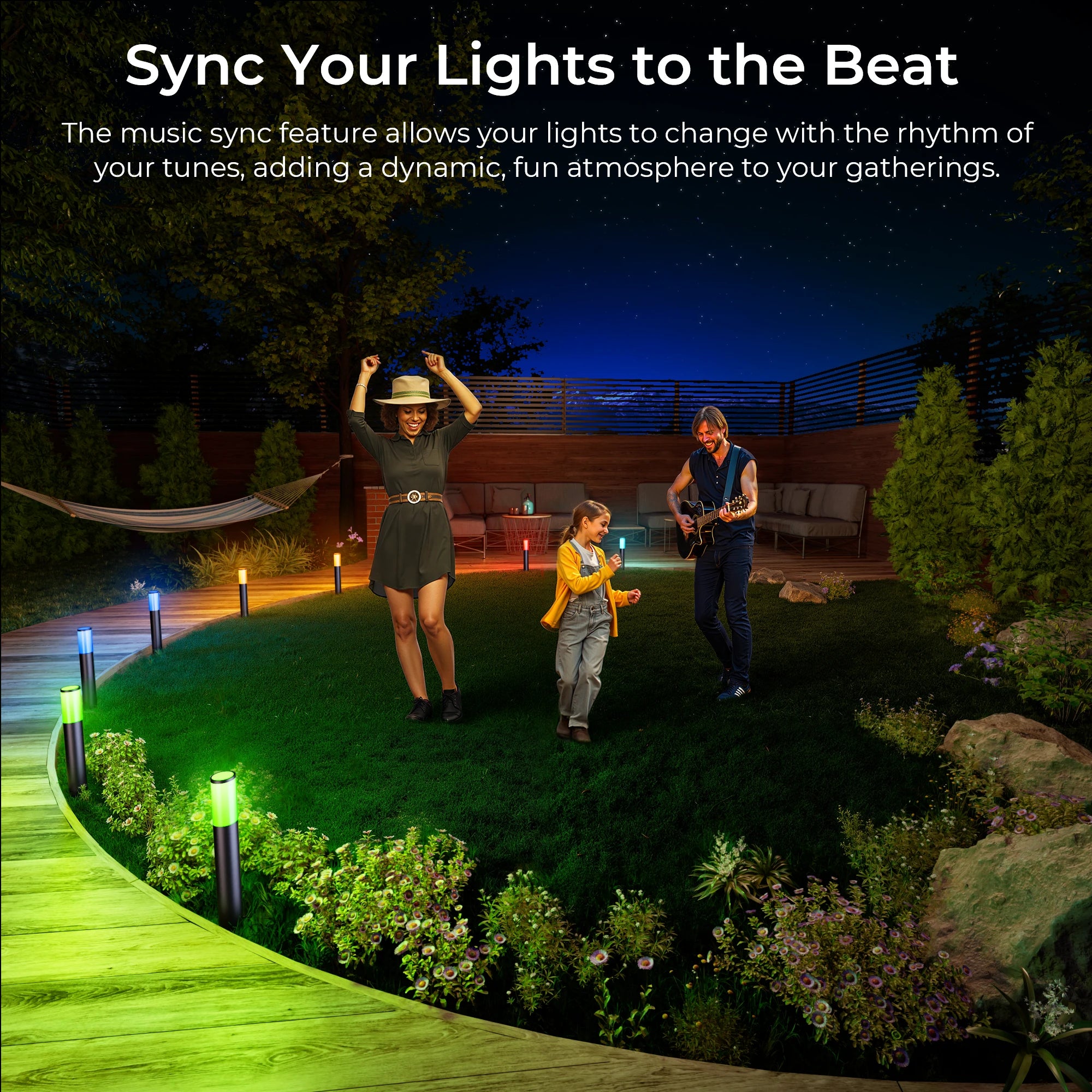 DeckTok Smart Outdoor Pathway Lights (2-pack)