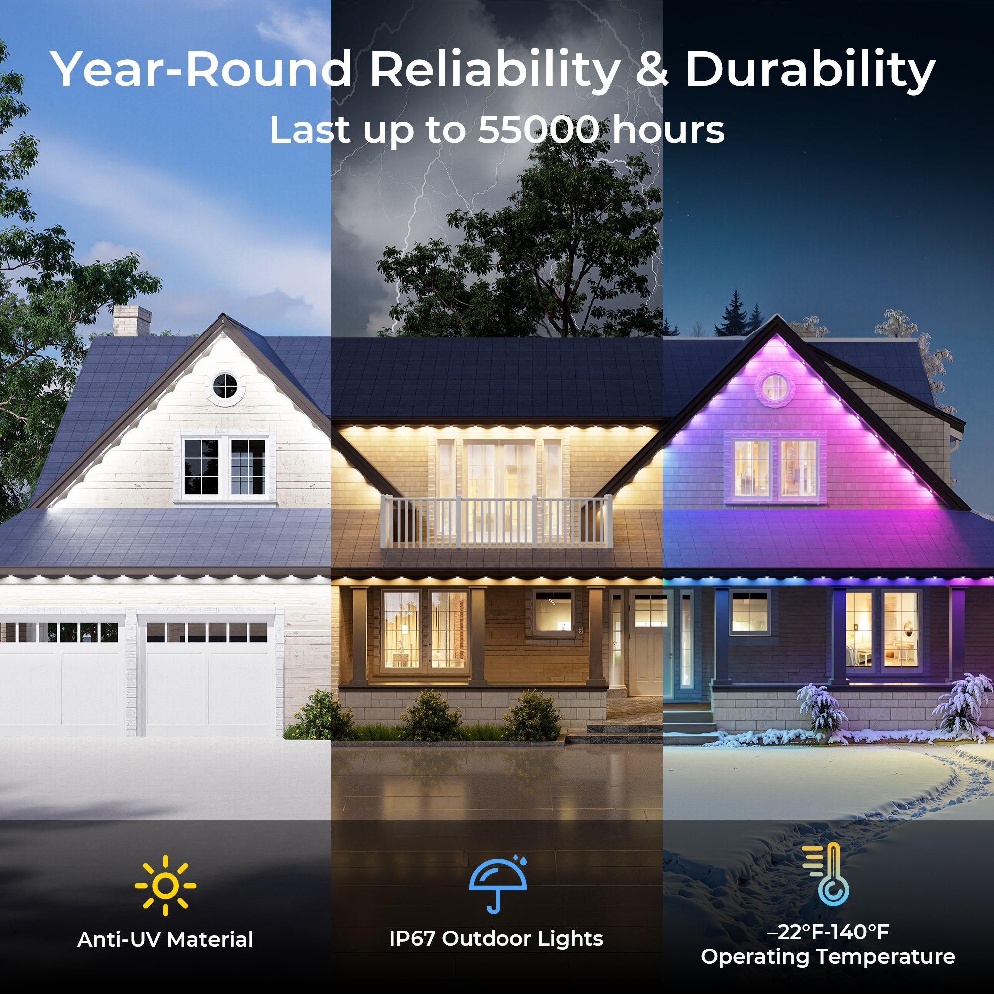 DeckTok Smart Permanent Outdoor Lights