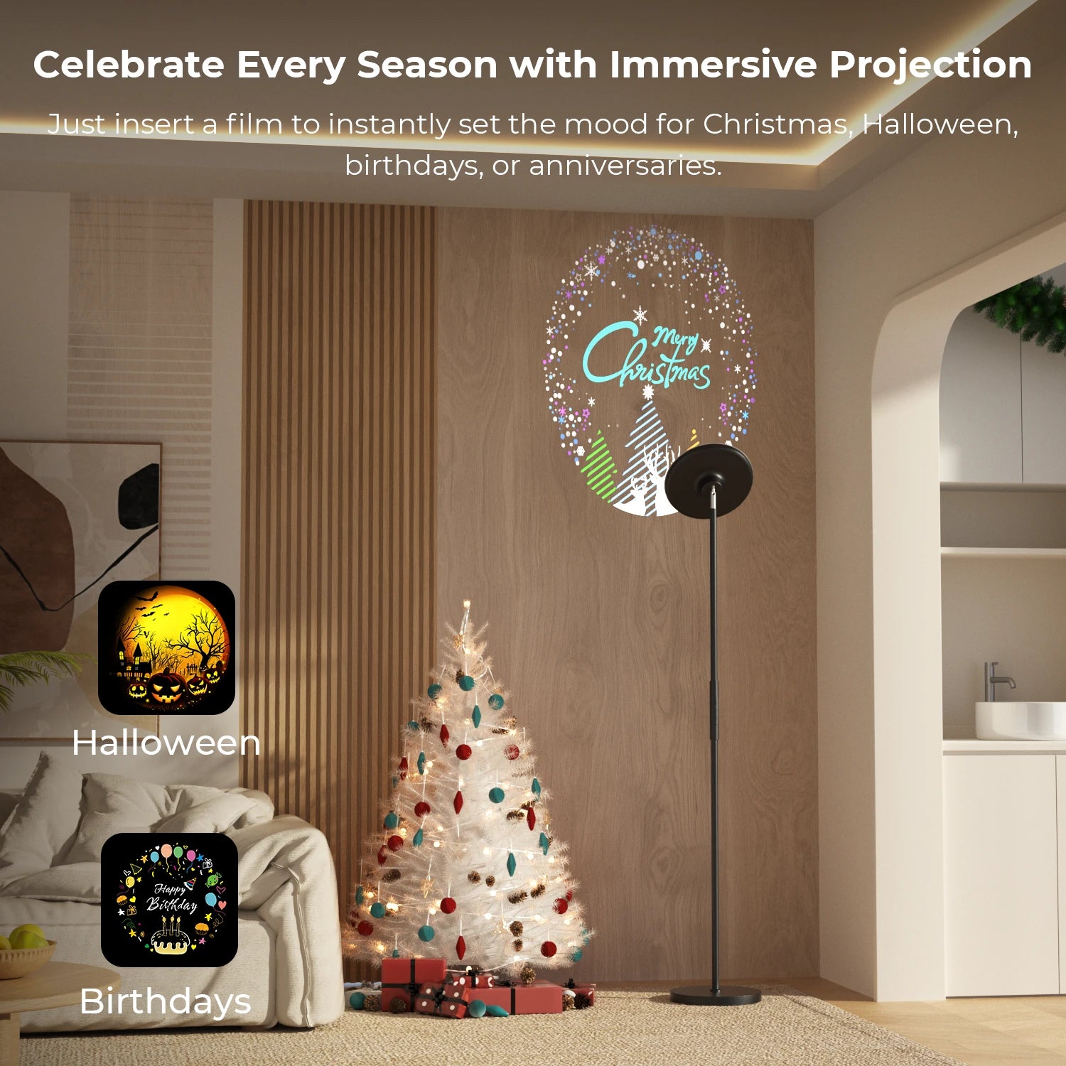DeckTok Smart Projection Floor Lamp