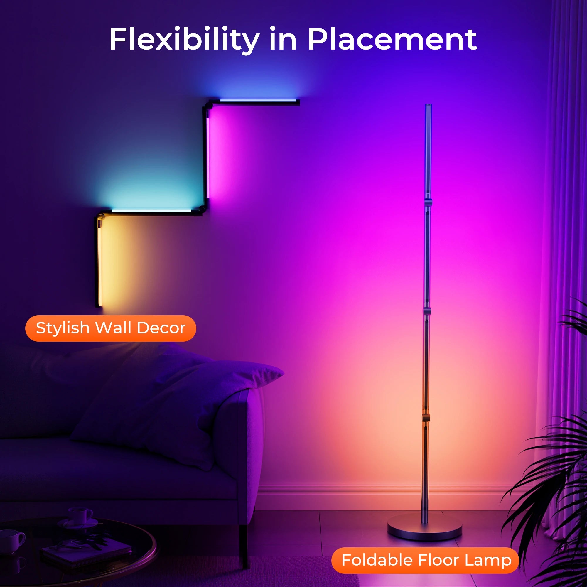 DeckTok Smart Foldable Floor Lamp