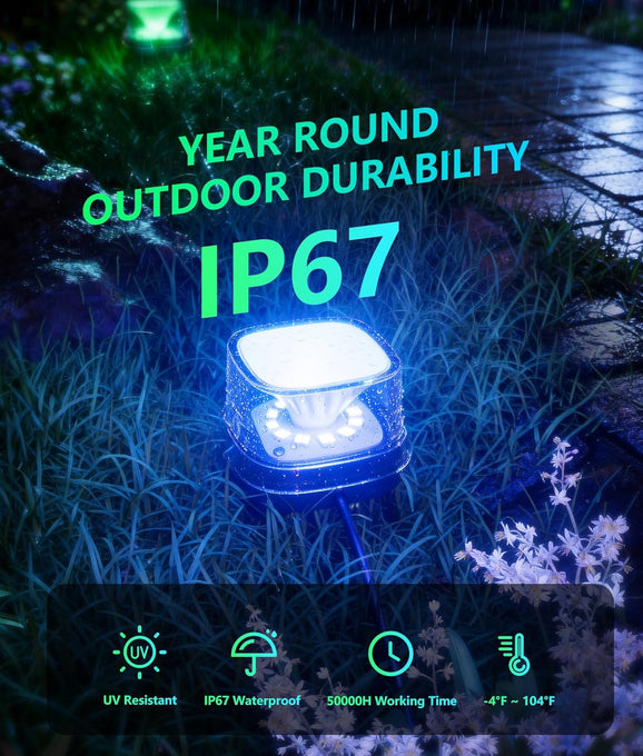 Luces de tierra para exteriores DeckTok (50 pies)