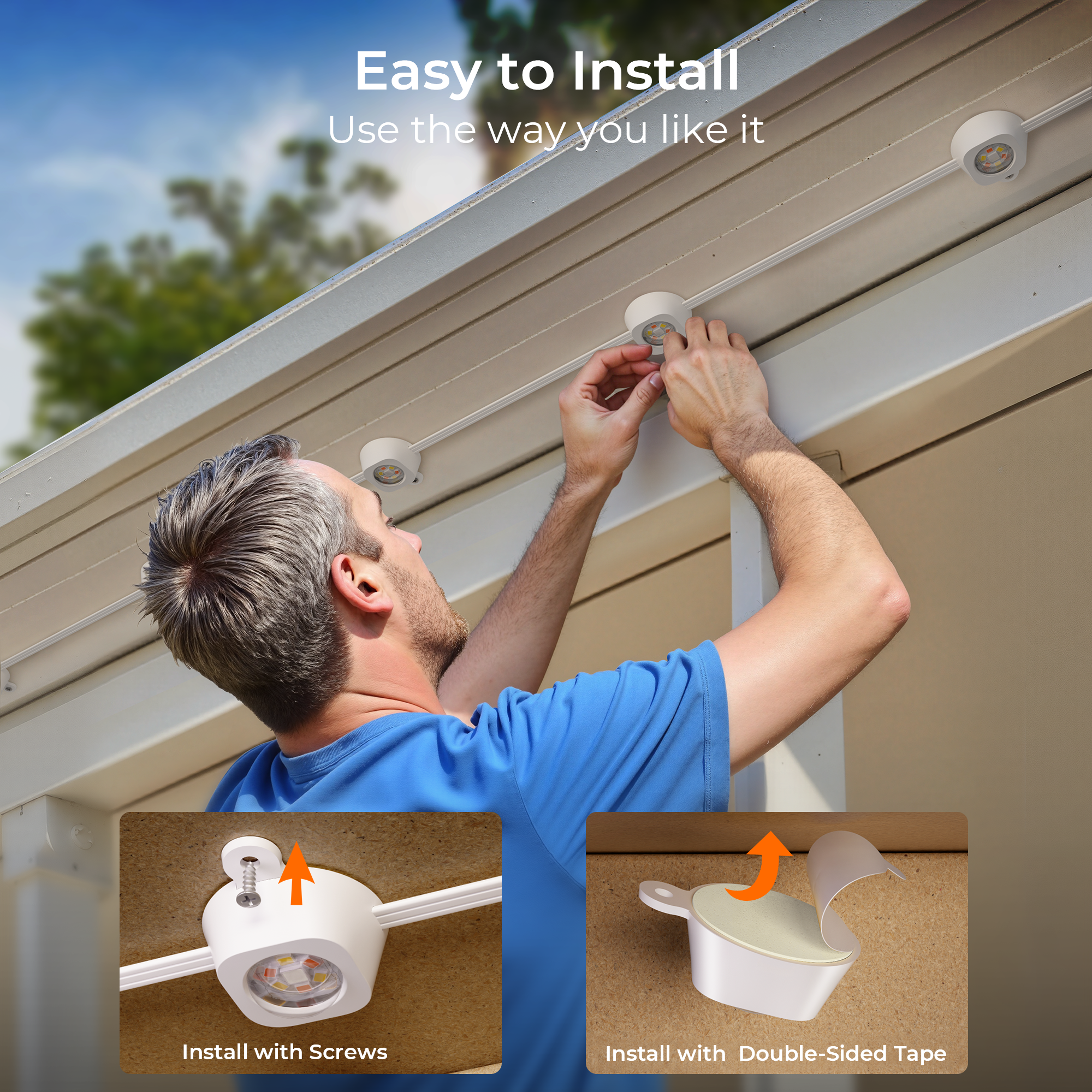 DeckTok Smart Permanent Outdoor Lights