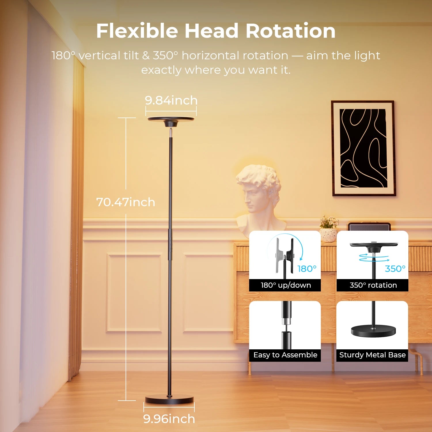 DeckTok Smart Projection Floor Lamp