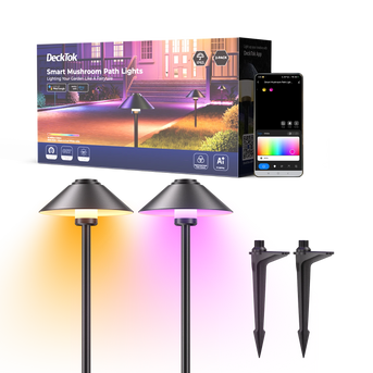 DeckTok Mushroom Path Lights (2-pack)
