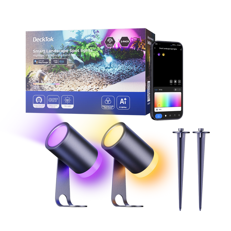 DeckTok Outdoor Spotlights (2-pack)